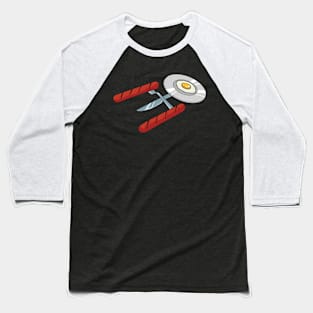 Funny BBQ Spacecraft BBQ Grill Baseball T-Shirt